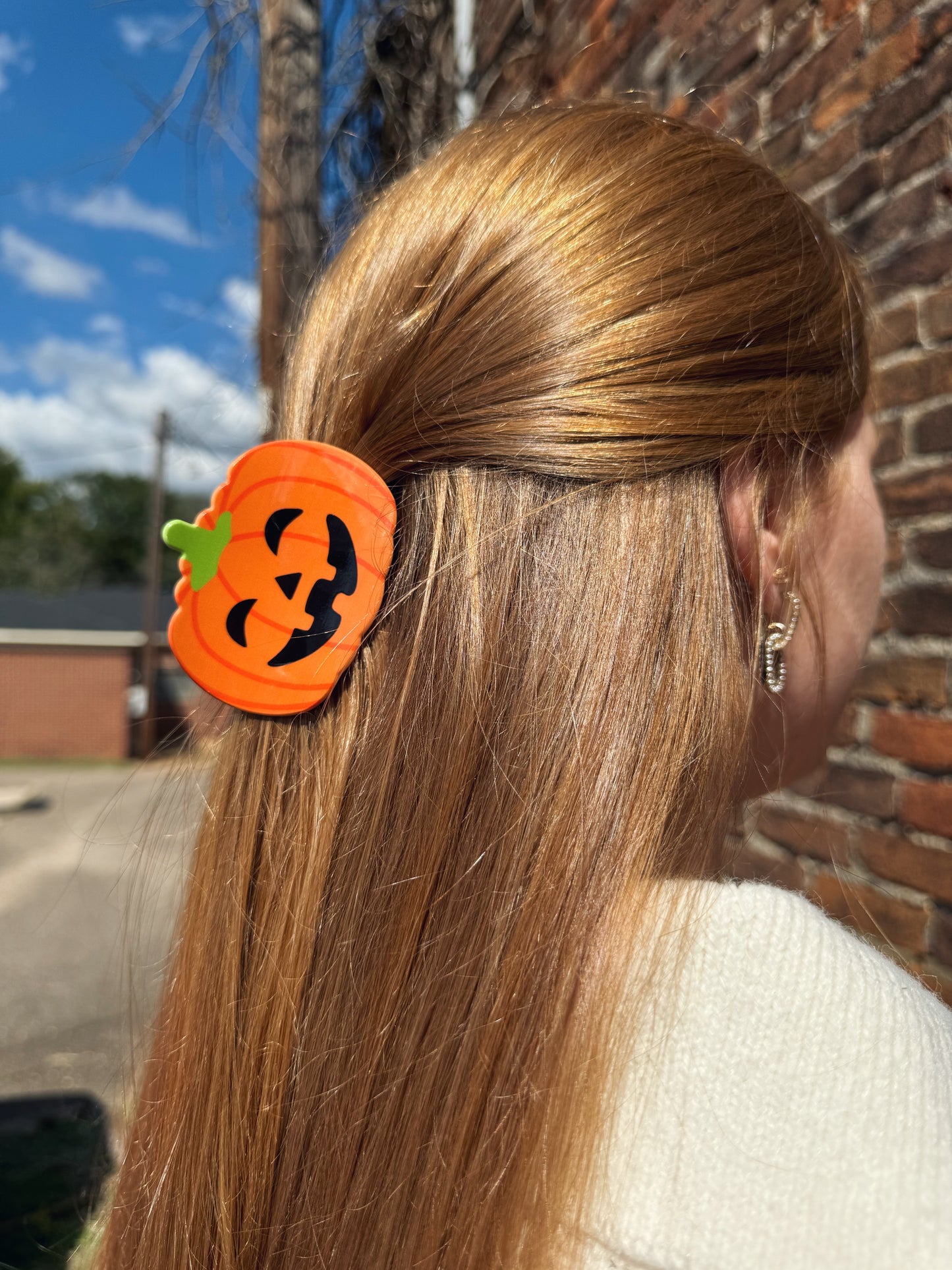 Jack'O Lantern Claw Clip