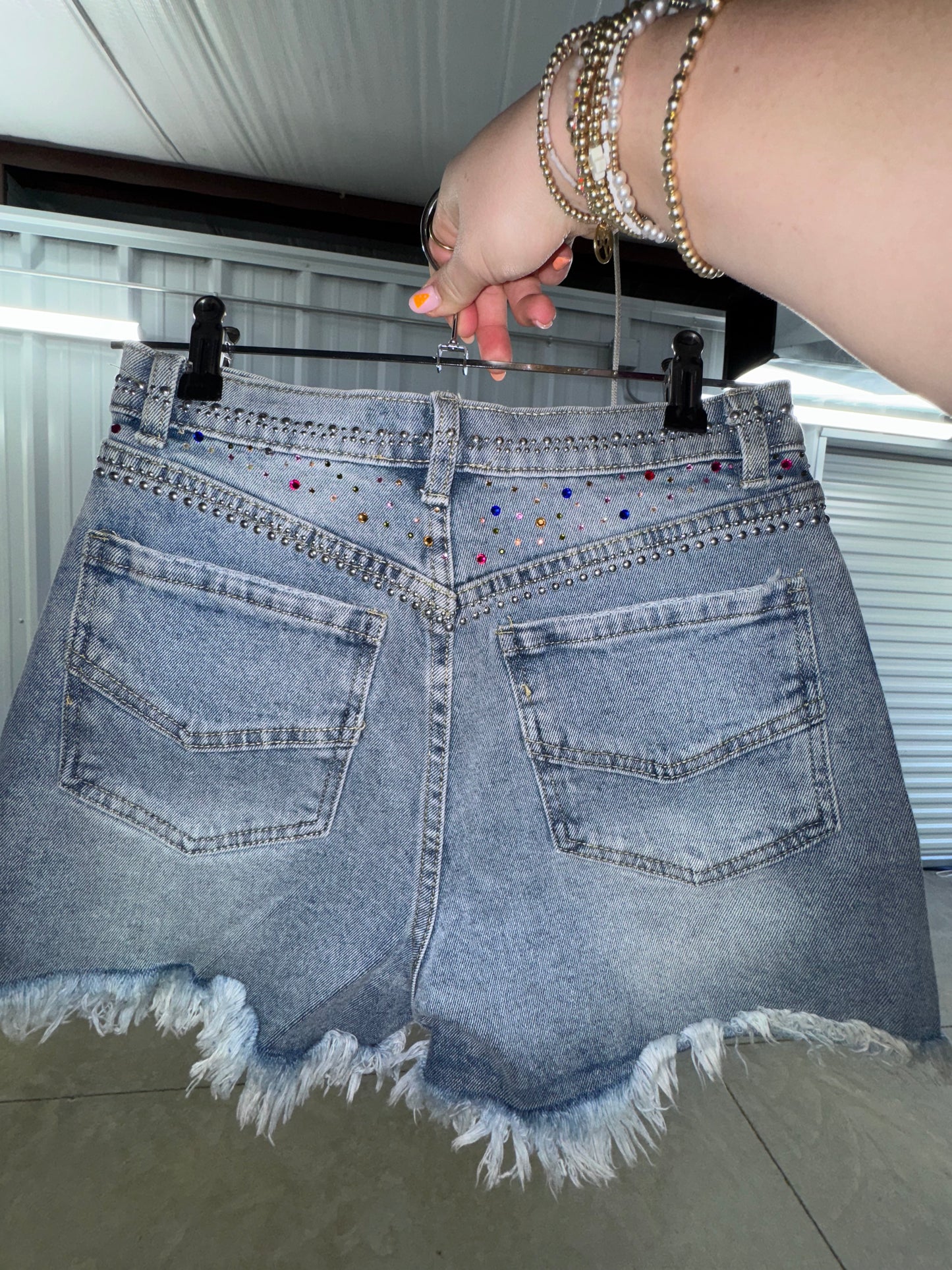 Dazzled Denim Shorts