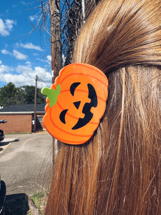 Jack'O Lantern Claw Clip