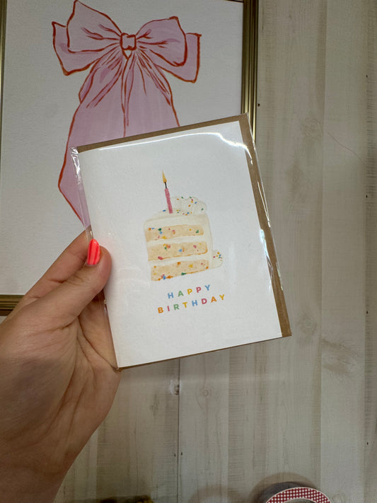 Birthday Cake Bday Card
