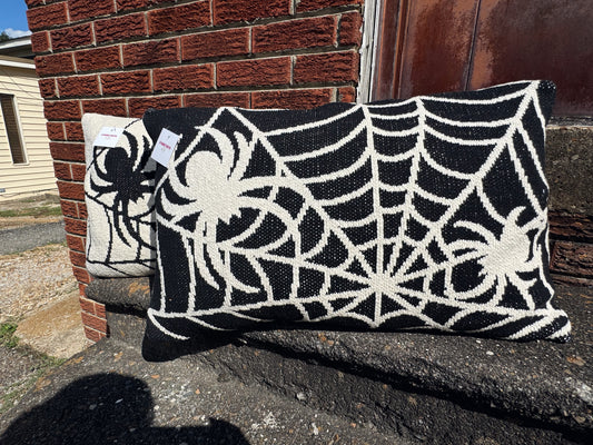 Reversible Spider Web Pillow