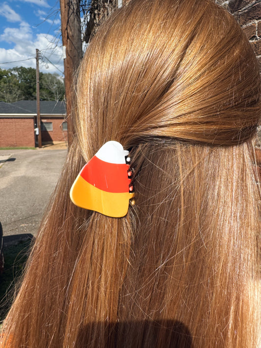 Candy Corn Claw Clip